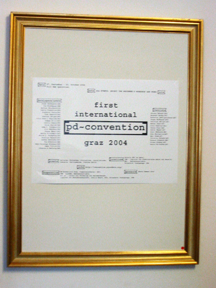putting pd into a suitable frame