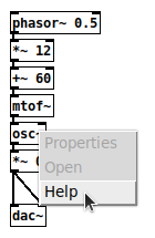 right click context menu