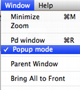 Pd window popup mode